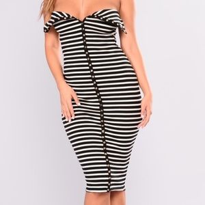 Sweet Talker Dress - Black/White